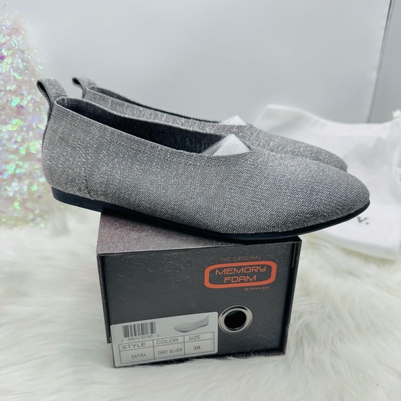 BERNIE MEV Safira Comfort Flats Grey/Silver 7.5 (38) - Picture 2 of 8